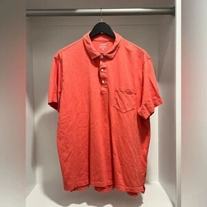 3/$15 J. Crew short sleeved collared button polo 100% slub cotton size XL mens